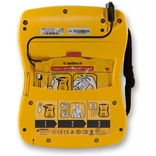 Lifeline AED hjärtstartare baksida elektroder FH8010