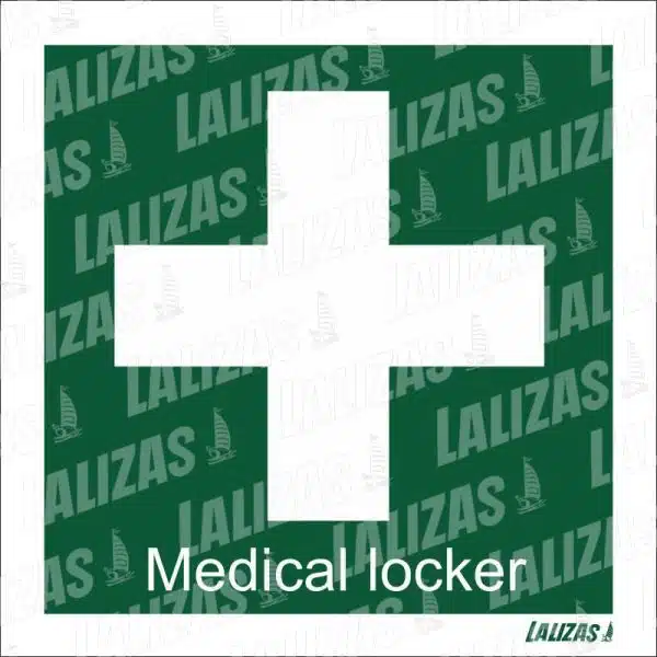 IMO Medical Locker Skylt