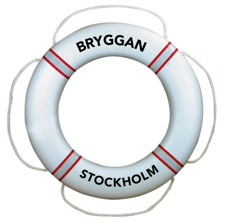 Livboj vit röd profilerad