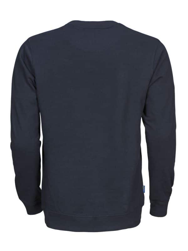 Sweatshirt 100% bomull marinblå - Bild 2