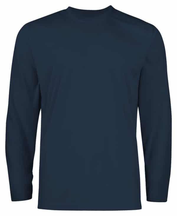T-shirt långärmad marinblå