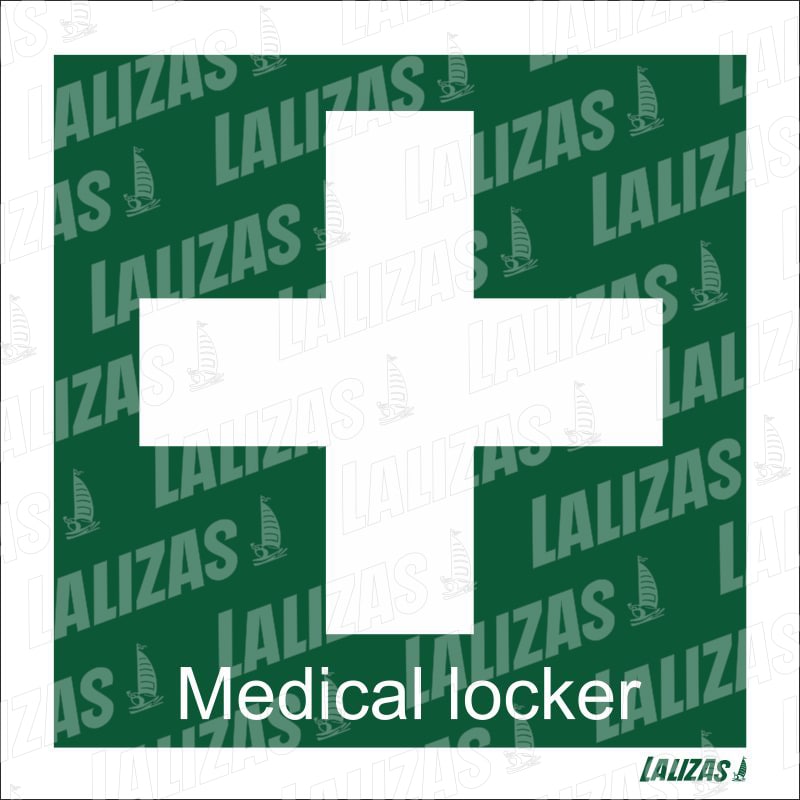 IMO Medical Locker Skylt